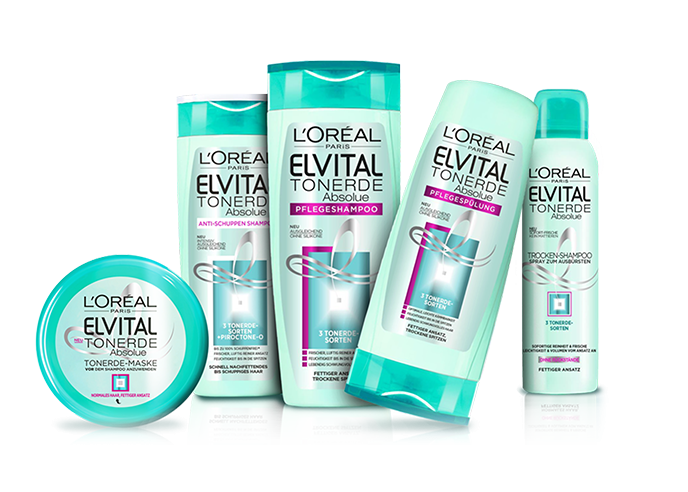 L’Oréal: 2 Elvital Tonerde Absolue-Haarpflege-Produkte gratis