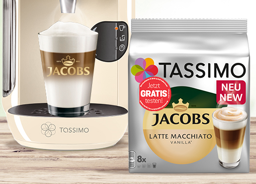 Tassimo: Jacobs Latte Macchiato Vanilla gratis testen